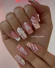 Nail Noel, Christmas Tree Nails, Christmas Nails Easy, Easy Nails, Glam Nails