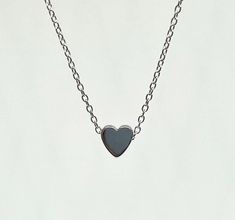 Heart Charm measures approximately 0.25 inch wide and 0.25 inch tall. Comes on a Silver Chain, length: 16 inch. Pendant Choker Necklace, Pendant Choker, Palm Beach Fl, Chic Accessories, West Palm Beach, Love Symbols, West Palm, Heart Pendant Necklace, Heart Charm