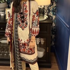 This Sapphire 2 Piece Includes A Dress And A Dupatta. It's Pretty New As Only Been Worn Once At Home. This Dress Could Be Worn As A Pret Or Dress Up To Ethnic Wear. Sapphire Dresses Pakistani, Sapphire Dress, Dresses Pakistani, Ethnic Wear, Pakistani Dresses, A Dress, Summer Wear, 2 Piece, Lawn