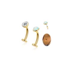 PRICES MAY VARY. 2Pcs Floating Belly Rings:You will get 1pcs shiny cz floating belly button ring and 1pcs opal floating belly button ring.Our belly rings all are floating design,petite and cute,add a touch of elegance and dainty to your look Flatback Belly Piercing Jewelry Size:Bar thickness:14 G(1.6 mm).Available different length for you:8 mm,10 mm,12 mm,14 mm.Opal and cz ball diameter:5 mm.Regular size fits most people,you can choose the length that most suits you Hypoallergenic F136 Titanium: Bellybutton Rings, Belly Piercings, Rings Opal, Belly Piercing Jewelry, Navel Jewelry, Piercing Inspo, Piercings Jewelry, Body Jewelry Piercing, Belly Piercing