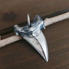 Premium Quality Shiny Solid 925 Sterling Silver Shark Tooth Pendant Unique Cool Gift, Jewelry & Watches Shark Tooth Pendant, Silver Shark, Tooth Pendant, Shark Tooth, Shark Teeth, Gift Jewelry, Animal Jewelry, Jewelry Pouch, Cool Gifts