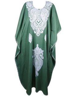 Boho Kaftans, Kaftan Dress Boho, Boho Caftan, Kashmiri Embroidery, Embroidered Caftan, Hostess Dresses, Colorful Maxi Dress, Maxi Kaftan, Kaftan Maxi Dress