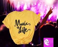 "Music is Life Shirt, Music Shirt, Music Lovers Shirt, Gift for Music Lovers, Musician Shirt Product * 4.0 oz., 100% cotton * Heather shirts are 52% cotton and 48% Polyester * Seamless collar * Heat transfer label * Machine wash warm, with like colors. * Tumble dry low. Medium iron. How to Order Your T-shirt * Please review all pictures * Please choose your t-shirt color * Choose your size * Choose your design&text color * Choose your quantity * Click to \"ADD YOUR CART\" and click \"Proceed to Universal Shirts, Were Expecting, Family Vacation Shirts, Label Machine, Design Text, Moon Collection, Family Tees, Happy Customer, Gift For Music Lover