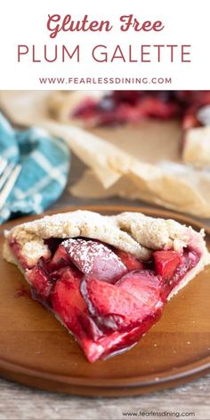 a close up of a piece of pie on a plate