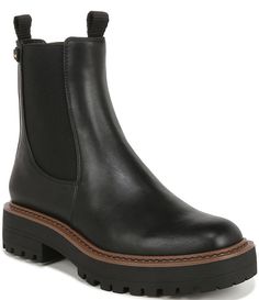 Sam Edelman Laguna Waterproof Leather Chelsea Platform Booties | Dillard's Black Ankle Boots Nordstrom, Sam Edelman Laguna Chelsea Boot, Womens Wide Shoes, Boots Nordstrom, Chunky Ankle Boots, Sam Edelman Boots, Booties For Women, Travel Boots, Shoes Boots Ankle