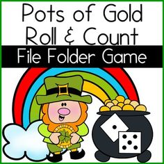 the pot of gold roll and count file folder game