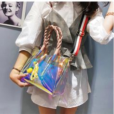 Questions? Leave A Comment Below! Fashion Purses, Purse Styles, Pocket Book, Leave A Comment, Clutches, Crossbody Bags, Pink White, Bag Lady, Shoulder Bag