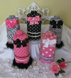 "This adorable Headband, hair bow and jewelry holder is featured in a Boutique-Chic black, white and hot pink Zebra, Cheetah and hearts designed. Stand Up style and holds many headbands AS WELL as hair bows, barrettes, necklaces, earrings, korkers and clippies... 3 in 1 organizer!! Each Headband holder measures about 14\" tall and 18\" around. High end boutique quality with affordable pricing. We think all little girls deserve to have something special in their kingdom. oooooooooooo¨¨ Complete y Head Band Holder, Princess Bedroom Decor, Girls Bed Canopy, Princess Canopy Bed, Monogram Bedding, Girls Bed, Bed Crown Canopy, Hair Bow Organizer, Headband Organizer