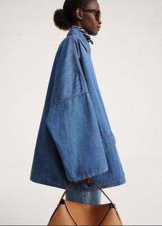 Korean Casual, Mode Inspo, Denim Coat, Cotton Jacket, Primavera Estate, Full Sleeve, Jumpsuits For Women, Denim Jacket, Organic Cotton