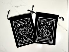 two black and white book covers with the words'the witch of hearts'on them