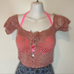 Nwt Timing Blush Pink Knitted Cover Up New With Tags. No Visible Flaws. Measurements Available Upon Request. Offers Always Welcome! Cute Pointelle Knit Tops, Fitted Bohemian Open Knit Top, Beach Beige Knit Crop Top, Beige Knit Crop Top For The Beach, Fitted V-neck Pink Crochet Top, Fitted Pink Knitted Top, Pink Stretch Knit Crop Top, Stretch Knit Pink Crop Top, Trendy Fitted Pink Crochet Top