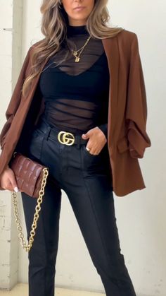 For an effortlessly chic fall look, pair leather pants with a sultry mesh bodysuit and complete the ensemble with a stylish brown blazer. #outfits #fashion #style #outfitoftheday #ootd #outfitinspiration #outfit #moda #fashionstyle #fashionblogger #love #instagood #instagram #fashionista #photography #model #instafashion #look #like #streetstyle #clothes #outfitinspo #outfitideas #follow #ootdfashion #trending #streetwear #lifestyle #beauty #photooftheday

Featured: Divine Bodysuit, Blake Pants Fall Bodysuit With Sheer Sleeves For Night Out, Sheer Mesh Long Sleeve Bodysuit, Long Sleeve Mesh Top For Workwear, Sheer Bodysuit For Night Out In Fall, Long Sleeve Mesh Top For Work, Long Sleeve Mesh Bodysuit For Night Out, Spring Bodysuit With Mesh Sleeves, Chic Fall Workwear Bodysuit, Chic Fall Bodysuit For Workwear