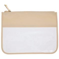 Dimensions: 8.5" x 11.75" Material: Fabric, Plastic & Metal Color: Sand Quantity: 1 For a stylish place to keep your makeup and accessories, try this Clear Flat Makeup Pouch. It has a clear body that allows you to see what's inside and is flat, making it easy to store in your other bags. Its simple style makes this pouch the perfect base for personalizing with stickers, pins, patches, and rhinestones! Not just for makeup, you can also use it to hold a variety of small items such as hair ties and Clear Cosmetic Bag With Removable Pouch For Daily Use, Clear Cosmetic Bag Pouch For Everyday Use, Clear Cosmetic Bag With Zipper Pouch, Clear Pouch Cosmetic Bag For Everyday Use, Clear Zipper Pouch Cosmetic Bag, Everyday Clear Cosmetic Bag With Zipper, Clear Cosmetic Bag Pouch For Daily Use, Clear Cosmetic Bag With Zipper For Personal Use, Clear Cosmetic Pouch For Daily Use