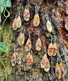 Lightweight basswood dangle earrings- You will receive one pair of earrings featuring a hand painted flower of the month you choose. Each month is represented by its own beautifully delicate flower. These minimalistic earrings make a personal gift for that special someone for their birthday, or just choose the flower you like most! Earrings are 1.75 inches long and 0.68 inches wide. Each earring weighs less than a gram. Nature-inspired Teardrop Earrings For Gifts, Nature-inspired Flower Earrings With Birth Flower For Gift, Nature-inspired Flower Earrings For Birth Flower Gift, Nature-inspired Drop Earrings With Birth Flower, Botanical Birth Flower Earrings As Gift, Nature-inspired Birth Flower Drop Earrings, Nature-inspired Teardrop Birth Flower Earrings, Nature-inspired Hypoallergenic Flower Dangle Earrings, Botanical Dangle Earrings For Gift