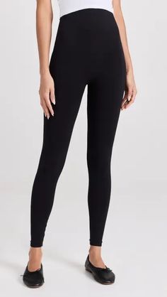 Plush High Waist Matte Fleece Leggings | Shopbop High Stretch Fall Activewear For Sports, High Stretch Activewear For Fall Sports, Winter Sports Leggings Made Of Elastane, Fall Sports Activewear With Stretch, Solid Leggings With Wide Waistband For Sports, Solid Athleisure Tights With Elastic Waistband, Stretch Fall Sportswear Activewear, Fall Activewear With 4-way Stretch For Sports, High Stretch Tights With Ribbed Waistband