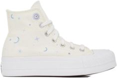 Converse Off White, Converse For Women, White Chuck Taylors, White Chucks, Canvas Sneakers, Chuck Taylor All Star, Chuck Taylors, All Star, High Tops