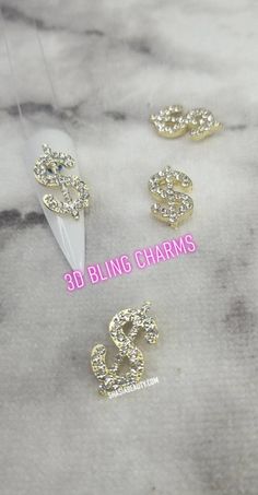 RUSH ORDER: https://www.etsy.com/listing/868925416/rush-order-processing-add-to-cart-then?ref=shop_home_active_1 3D Money Sign Nail Charms 2 money signs per pack! These are Extra Blingy and EXTRA in general Charm Size is approximately 2cm tall and 13cm wide! Now in Silver too! Charms may be customized with an add spinners or on magnet for easy removal Silver Money Dollar Sign:https://www.etsy.com/your/shops/ShasiaBeauty/tools/listings/stats:true Dollar Sign Nails, 3d Nail Charms, White Tongue, Gold Dollar, Money Dollar, Nail Charm, Magnetic Nails, Gold Money, Dollar Sign