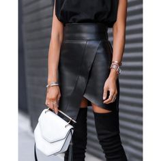 European and American Casual Party Skirt, All-Match Zipper, INS Leather Skirt, Spring and Summer, Leather Skirt Night Out Short, Leather Pencil Skirt Night Out, Pu Skirt, Black Leather Dresses, American Casual, Zipper Skirt, Party Skirt, Womens Pencil Skirts, Elegant Skirt