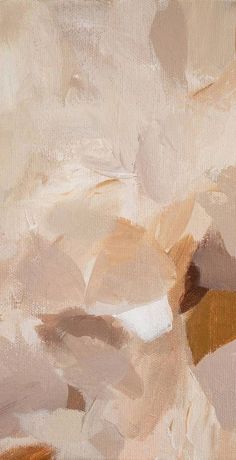 an abstract painting with brown, beige and white colors