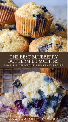 Blueberry muffins recipe Buttermilk Blueberry Breakfast Cake Recipe, Blueberry Muffin With Buttermilk, Recipes To Make With Buttermilk, Blueberry Buttermilk Bread, Blueberry Buttermilk Biscuits, Blueberry Recipes With Buttermilk, Buttermilk Healthy Recipes, Things To Make With Buttermilk Baking, Blueberry Buttermilk Recipes