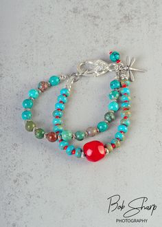 Handcrafted double strand genuine gemstone bracelet Turqoise and red coral beads Lobster clasp with high quality TierraCast dragonfly charm Cheap Double Strand Beaded Jewelry, Adjustable Red Coral Gemstone Beads Jewelry, Turquoise Beaded Bracelets With Lobster Clasp As Gift, Turquoise Beaded Bracelet With Lobster Clasp As Gift, Turquoise Beaded Bracelets With Lobster Clasp, Red Gemstone Beaded Bracelet Bohemian Style, Red Bohemian Beaded Gemstone Bracelet, Dragonfly Charm, Coral Bracelet