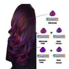 How-To: Wild Orchid Balayage - Behindthechair.com Plus Sign, Fabulous Hair, Hair 2024, Natural Styles, Colorful Hair, Hair Color And Cut, Hair Coloring, Cool Hair Color