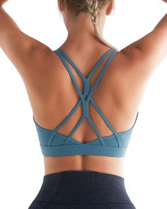 PRICES MAY VARY. 88% NYLON,12%SPANDEX Imported Elastic closure Machine Wash Running Girl, Girls Sports Bras, Bra For Women, Athletic Clothing, Strappy Sports Bras, Back Light, Perfect Bra, Activewear Brands, Yoga Bra