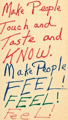 some writing on a piece of paper that says make people feel i feel freel