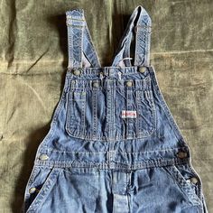 Vintage C1970's KMart Rugged Overalls in EXCELLENT Vintage Condition. Just enough wear to make it drape beautifully and enough structure to give it shape. Beautiful Faded Indigo Denim, Brass and Turqouse color Buttons with a letter K on each.  Button Fly Size  32 Waist 30 inseam. 38 Hip Denim Workwear, Indigo Denim, Indigo Blue, Vintage 1970s, Vintage Denim, Work Wear, Made In Usa, Gender Neutral, Overalls