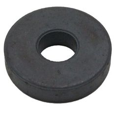 a black rubber ring on a white background