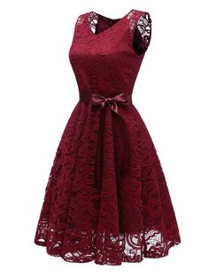 Fashion Definition, Office Party Dress, Burgundy Homecoming Dress, Dresses Christmas, Real Fashion, Christmas Dresses, Christmas Cocktail, Sleeveless Lace Dress, Women Lace Dress