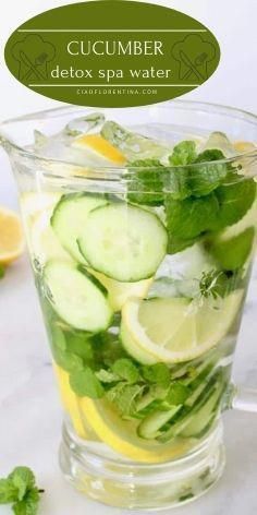 #WhatBenefitsDoesLemonWaterHave Spa Water Recipes, Mint Benefits, Water With Lemon, Detox Kur