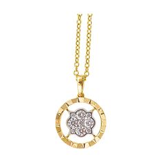 14Kt White Yellow Gold Diamond 1/5Ctw PendantMetal : 14K White Yellow GoldStone Shape :RoundStone Quantity :9Stone Weight :0.22 ctw Diamond Necklace With Center Stone In Yellow Gold, Yellow Gold Diamond Necklace With Center Stone, Gold Necklace With Round Center Stone, Gold Round Necklace With Center Stone, Yellow White, Gold Diamond, Gems, Yellow Gold, Stone