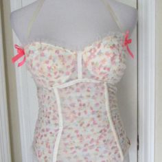 Super Sexy Inside Or Outside The Bedroom!! Perfect Summer Going Out Top! Never Worn I Bought 2 On Accident Lol 34b White Coquette Top For Party, White Coquette Party Tops, Fitted Coquette Top By Victoria's Secret, White Underwire Summer Top, White Underwire Top For Summer, Personal Things, Going Out Tops, The Bedroom, 2 On