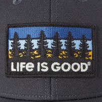 Hit the road or the nearest hike in our Hard Meshback Hat, the perfect companion for outdoor adventures near or far. 100% Cotton 8.26 oz. Structured front with firm mesh back Snapback with Life is Good® label on the back Six panel structured low-mid crown with six rows of stitching on the brim. Imported | Life is Good Tree Patch Hard Mesh Back Cap in Jet Black Sporty Outdoor Baseball Cap With Logo Patch, Durable Casual Baseball Cap For Outdoor, Sporty Baseball Cap With Logo Patch For Outdoor Activities, Sporty Baseball Cap With Logo Patch For Outdoor, Durable Casual Baseball Cap For Outdoor Activities, Casual Durable Baseball Cap For Outdoor Activities, Sporty Outdoor Trucker Hat With Logo Patch, Sporty Trucker Hat With Logo Patch For Outdoor, Sporty Black Hats For Camping