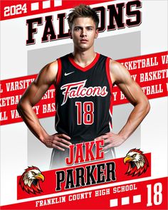 Sports Poster Photo Template  - Custom Photoshop Layered Sports Template