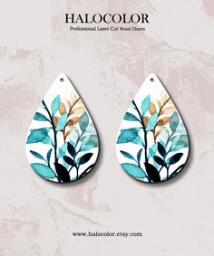 "All of our wooden pieces are made from smooth Birch Plywood. They fit for your craft projects,unique jewelry, holiday ornaments, embellishments, souvenir and so on.  Print Series - Filigree Blue Leaf TearDrop Wood Charm / Wooden  Dangle/ Pendant /Embellishments/Fit For Earring T-251 -Quantity: 2 Pieces ( 1 pair ) -Color: As picture ❤ Please note: Colors may vary on different computer monitors and or different lighting conditions. -Material: Birch wood ( Light weight, perfect for earring or the other craft projects.) -Size: Please go to the ［Size］box to choose you need Size. .......... ❤ All Print Wood charm Overview?  Please click here, https://www.etsy.com/shop/halocolor?ref=seller-platform-mcnav&search_query=print ❤ All dyeing Wood charm Overview ? Please click here, https://www.etsy.co Mdf Earrings, Nail Polish Jewelry, Mandala Earrings, Hemp Jewelry, Jewelry Holiday, Hand Painted Earrings, Painted Earrings, Hand Painted Jewelry, Earring Trends