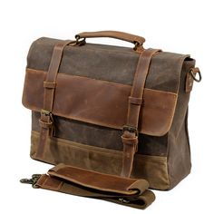 Cheap Crossbody Bags, Vintage Messenger Bag, Laptop Messenger Bags, Leather And Canvas, Canvas Messenger Bag, Messenger Bag Men, Vintage Canvas, Computer Bags, Leather Messenger Bag