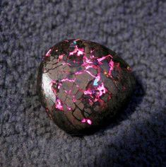 Dragon Eggs, Australian Boulder Opal, Metallic Pink