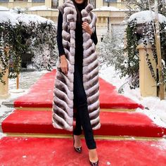 Top Seller for Long Gilet Winter Thick Waistcoat Real Rex Rabbit Fur Vest Coat Chinchilla Color, Fashion Womens Coats Jackets Long Gilet, Rabbit Fur Vest, Rabbit Fur Coat, Womens Coats, Rex Rabbit, Vest Coat, Color Fashion, Fur Vest, Top Seller