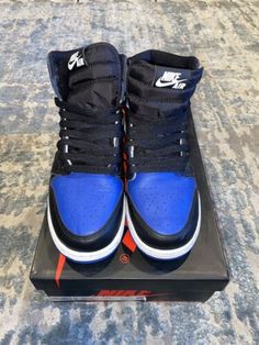 (eBay) Find many great new & used options and get the best deals for Air Jordan 1 Retro High GS Royal Toe Shoes 575441-041 Youth Sz 6Y / Womens 7.5 at the best online prices at eBay! Free shipping for many products! Air Jordan 1 Retro High, Air Jordan 1 Retro, Jordan 1 Retro High, Jordan 1 Retro, Toe Shoes, Air Jordan 1, Jordan 1, Kids Clothing, Air Jordan