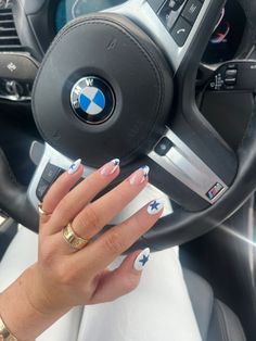 Nail Inspo For College, Back To School Nail Inspo 2023, Coastal Granddaughter Nail Ideas, Hamptons Nails, Nail Inspo Coastal Granddaughter, Coastal Girl Nails, Stockholm Nails Idea, Costal Granddaughter Nail Ideas, Costal Grandaughter Nails