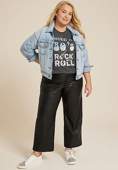 Plus Size Raised On 80s Rock And Roll Relaxed Fit Graphic Tee | maurices 80s Rock, Rock And Roll, Graphic Tee, Graphic Tees, Relaxed Fit