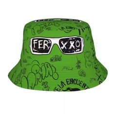 Feid Hat Ferxxo Cap Green 90s Rappers, Hats Beach, Green Street, Fisherman Hat, Rap Music, Bucket Hats, Smart Shopping, Trucker Cap, Apparel Accessories