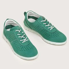 Dewitt - Green Comfortable Suede Sneakers With Stitched Sole, Suede Walking Shoes With Ortholite Insole, Suede Slip-on Walking Shoes With Stitched Sole, Green Lace-up Walking Shoes With Ortholite Insole, Comfortable Suede Sneakers With Rubber Sole, Sporty Suede Slip-on Sneakers With Rubber Sole, Sporty Suede Lace-up Walking Shoes, Comfortable Low-top Walking Shoes With Stitched Sole, Comfortable Low-top Leather Walking Shoes