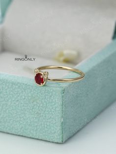 Animal cat ring Ruby ring Unique engagement ring Women Wedding Diamond Jewelry Bridal Anniversary Birthday gift for her Birthstone Matching You may interested the necklace. https://www.etsy.com/au/listing/557251487/ruby-necklace-gold-wedding-cat-necklaces?ref=listings_manager_grid PRODUCT SPECIFICATIONS Handmade item -Metal Type:Yellow Gold,White Gold,Rose Gold,(14K or 18K) Natural Ruby -Size: 4mm Natural Diamond -Carat: about 0.006ct -Color: G-H -Clarity: VS-SI -Cut: VG -Ring Front Size: 5.72mm Formal Cubic Zirconia Ruby Ring, Formal Cubic Zirconia Ruby Ring With Round Band, Formal Ruby Ring With Cubic Zirconia In Round Band, Formal Rings With Lab-created Ruby In Round Cut, Formal Jewelry With Lab-created Ruby In Round Shape, Formal Jewelry With Lab-created Ruby In Round Band, Formal Rings With Lab-created Ruby, Round Cut, Formal Lab-created Ruby Jewelry With Round Band, Formal Lab-created Ruby Rings With Round Cut