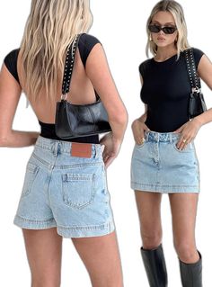 Denim Skort, Short Denim Skirt, Studio Shoot, Buy Now Pay Later, Light Wash Denim, Princess Polly, Denim Shop, Sales Gifts, Denim Skirt