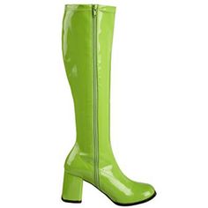 New Funtasma Dancer Stretch Patent Leather, Knee High, Retro, Gogo-300. Lime Green Boots Size 11. Irregular. Cosmetic Scuffs As Pictured From Manufacturer, Shipping And Handling And/Or Storage. These Are Unused, Never Worn, New. Approx. 3 In. Block Heel. Lime Green Boots, Green Boots, Gogo Boots, Pointed Toe Boots, Black Boots Women, Nike Shoes Women, Heeled Loafers, Lace Up Heels, Suede Booties