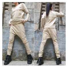 Casual beige cotton two piece set.Long sleeve blouse with front pocket and harem pants with elastic waist🤩Extravagant designs and high quality fabrics. The item from the pictures is size S  For more information feel free to ask questions. Material &Care Cotton and elastane  Machine wash 30oC Hand wash at low temperatures Do not machine dry Medium hot iron Sizing  We make sizes from xs to 5xl as well as customized measures.So don't hesitate to contact us and make one for you. 🛫🎁Shipping🎁 🛬 S Relaxed Fit Long Sleeve Winter Sets, Winter Sets With Relaxed Fit And Long Sleeves, Winter Long Sleeve Relaxed Fit Sets, Winter Beige Cotton Set, Beige Long Sleeve Sets For Spring, Fitted Khaki Sets With Pockets, Spring Cotton Pant Set With Pockets, Spring Cotton Pant Set With Long Sleeves, Fitted Long Sleeve Matching Pant Set