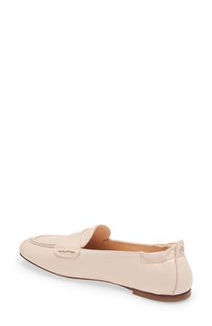 An elasticized topline softens the sophisticated appeal of a supple leather loafer with a moc-stitched toe. Leather upper and lining/leather and rubber sole Made in Italy Women's Shoes Loafer Women, Loafers Style, Diy Kits Gift, A Style, Nordstrom Store, Leather Loafers, Italian Leather, Women's Shoes, Penny